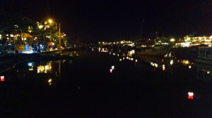 Lanterns on the river...