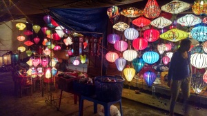 And lanterns being sold!