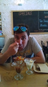 Nick accidentally ordered two desserts in a delicious miscommunication!